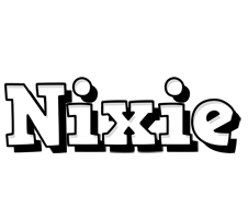 Nixie snowing logo