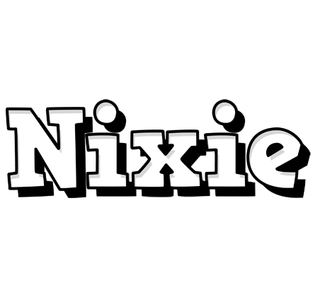 Nixie snowing logo
