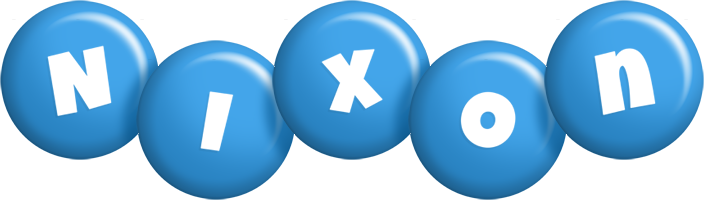 Nixon candy-blue logo
