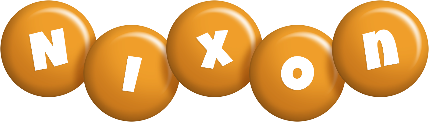 Nixon candy-orange logo