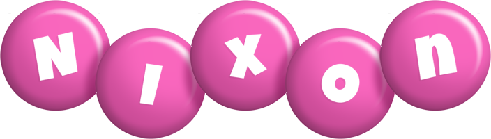 Nixon candy-pink logo