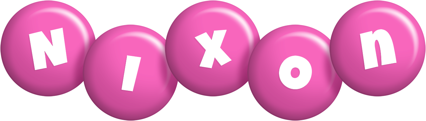 Nixon candy-pink logo