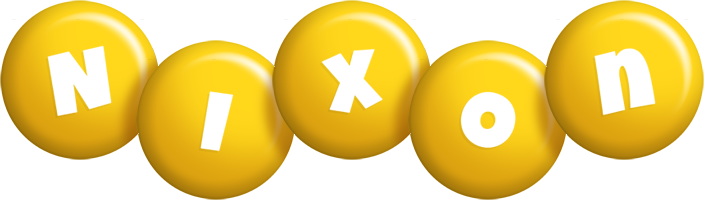 Nixon candy-yellow logo