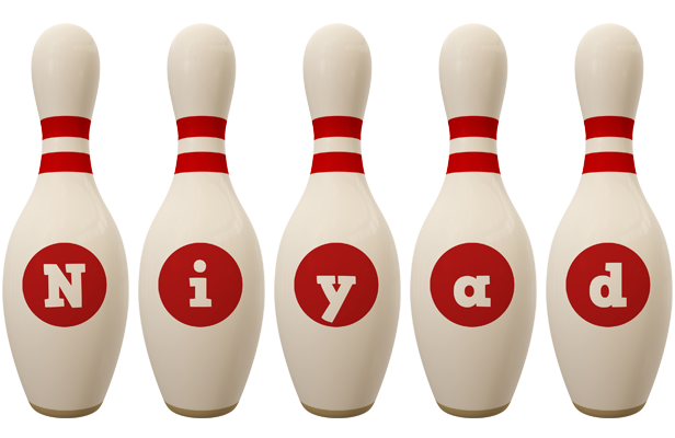 Niyad bowling-pin logo