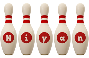 Niyan bowling-pin logo