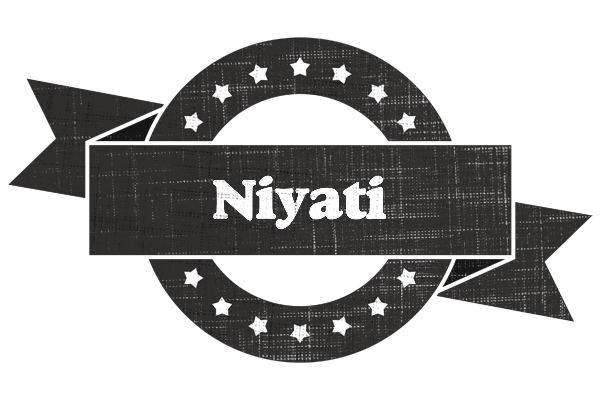 Niyati grunge logo