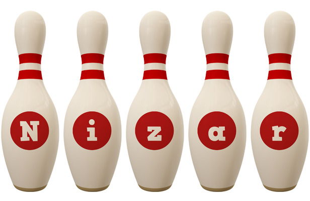 Nizar bowling-pin logo