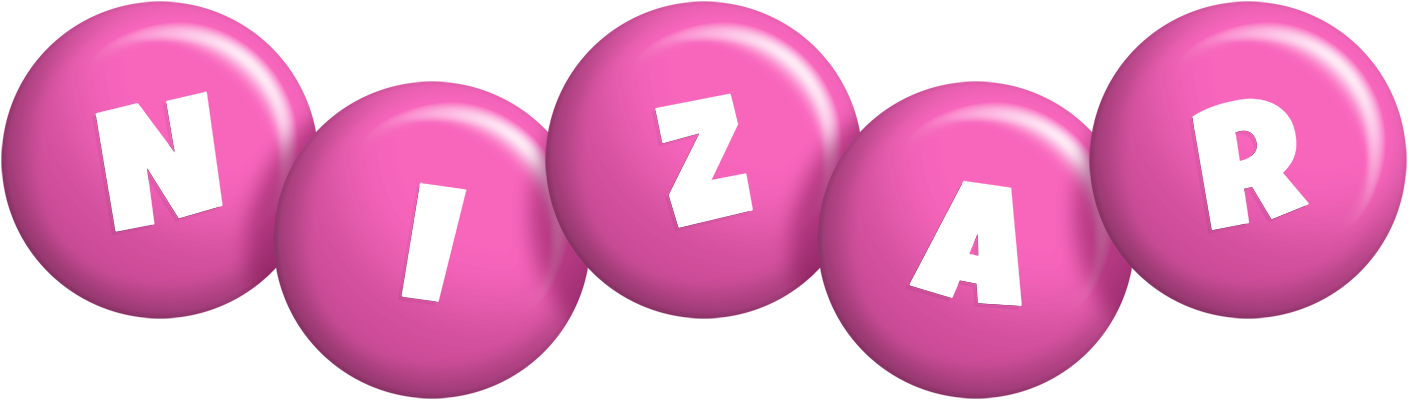 Nizar candy-pink logo