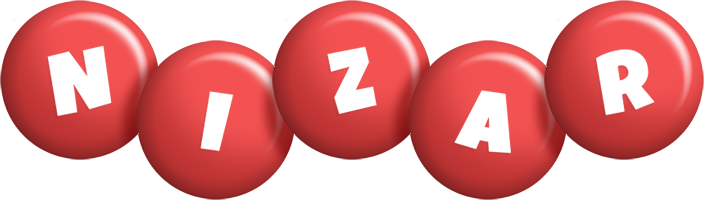 Nizar candy-red logo