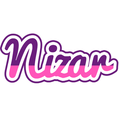 Nizar cheerful logo