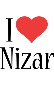 Nizar i-love logo