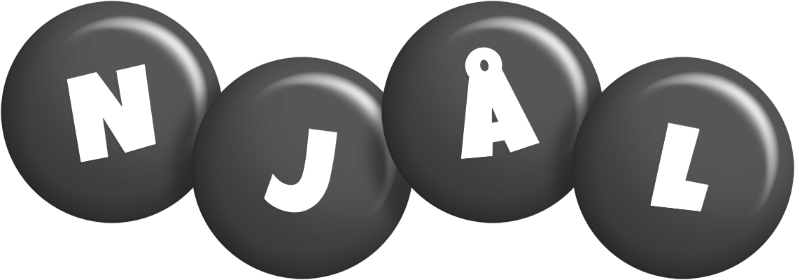 Njål candy-black logo
