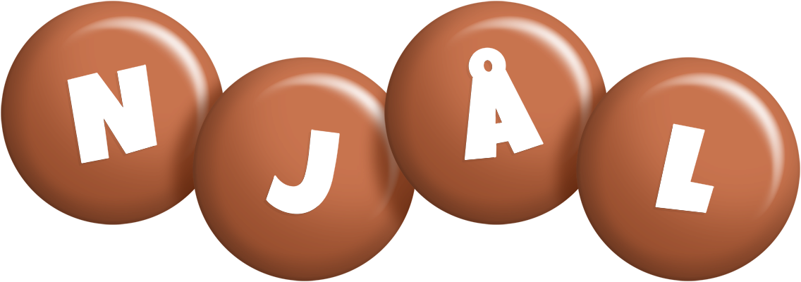 Njål candy-brown logo