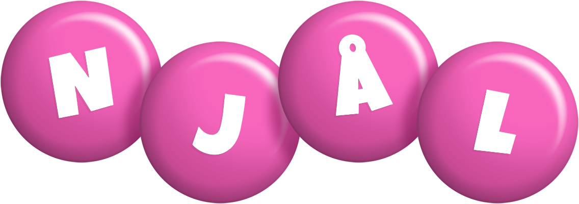 Njål candy-pink logo