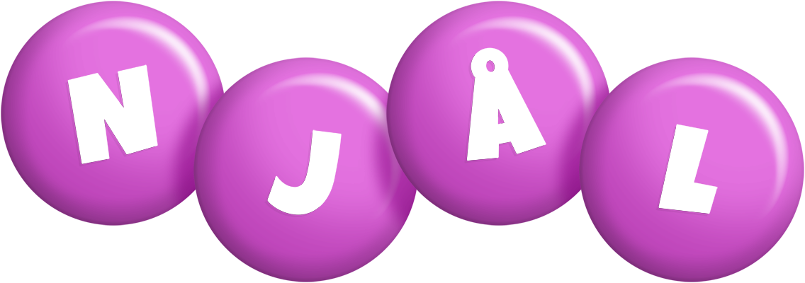 Njål candy-purple logo
