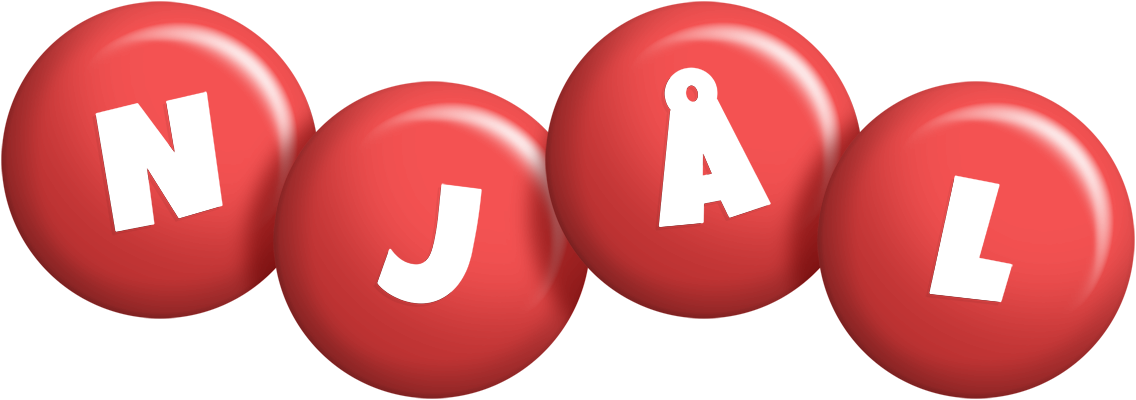 Njål candy-red logo