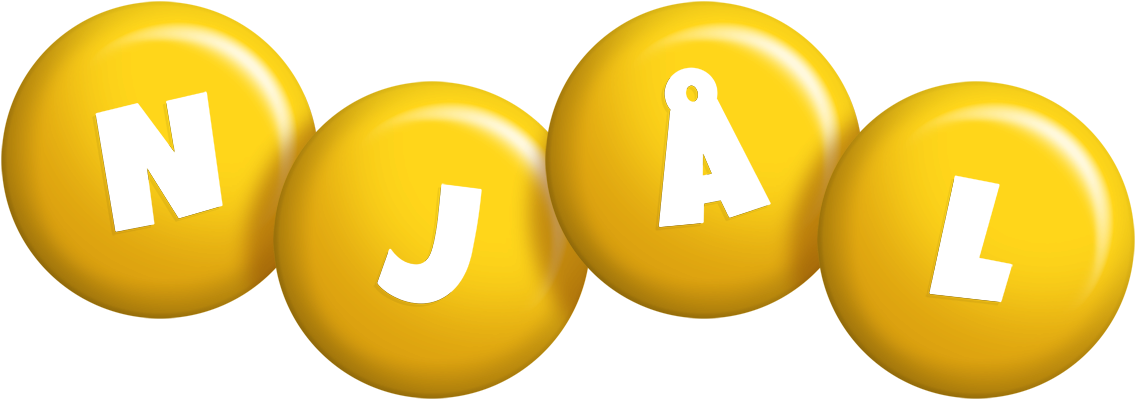 Njål candy-yellow logo