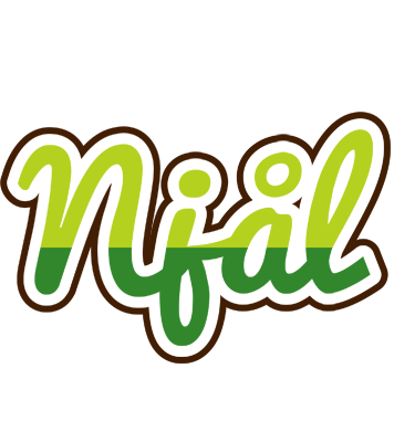 Njål golfing logo