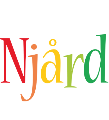 Njård birthday logo