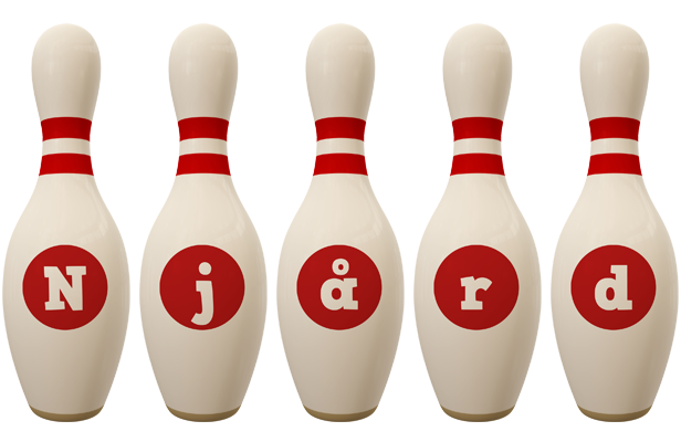 Njård bowling-pin logo