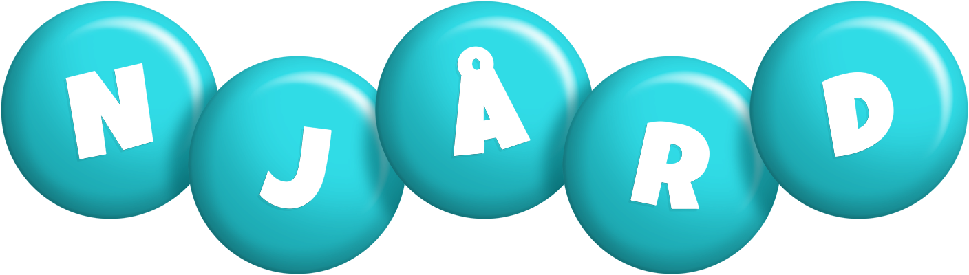 Njård candy-azur logo