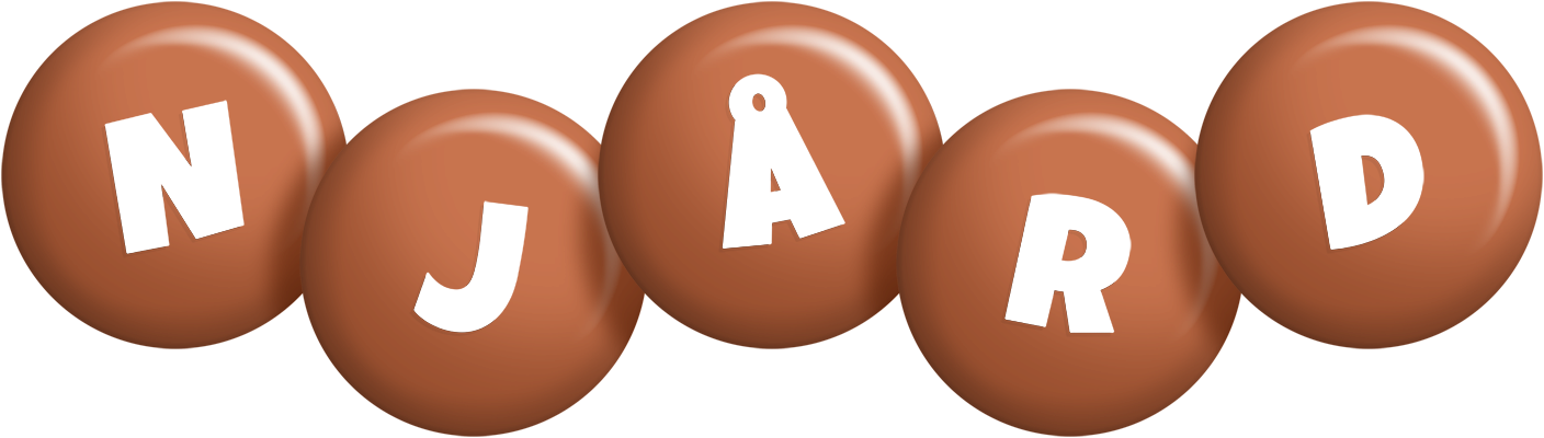 Njård candy-brown logo