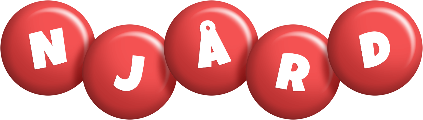 Njård candy-red logo