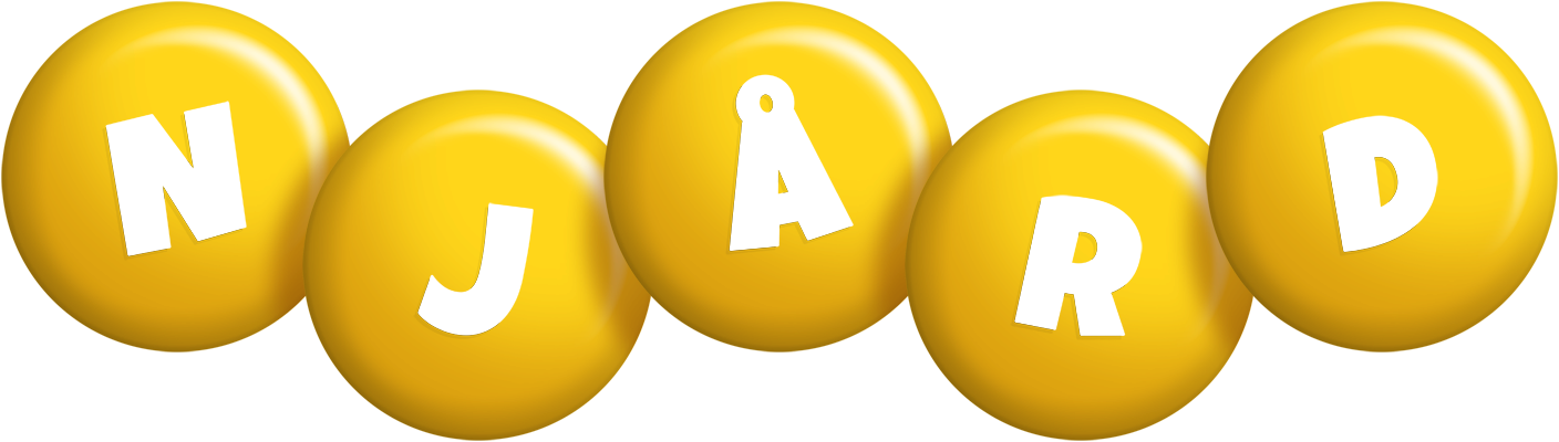 Njård candy-yellow logo