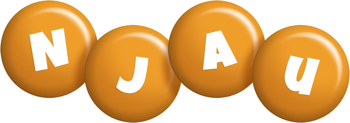 Njau candy-orange logo