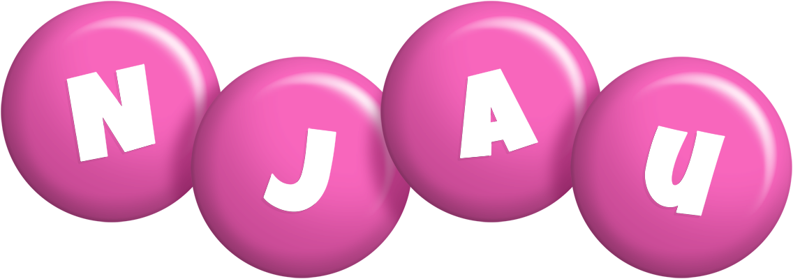 Njau candy-pink logo