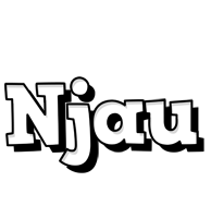 Njau snowing logo