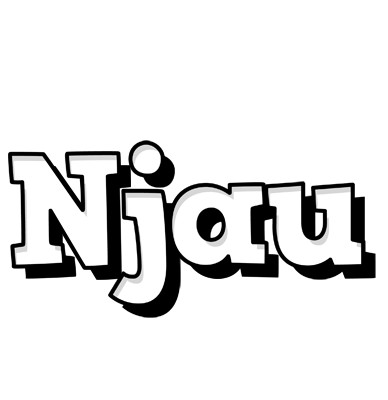 Njau snowing logo
