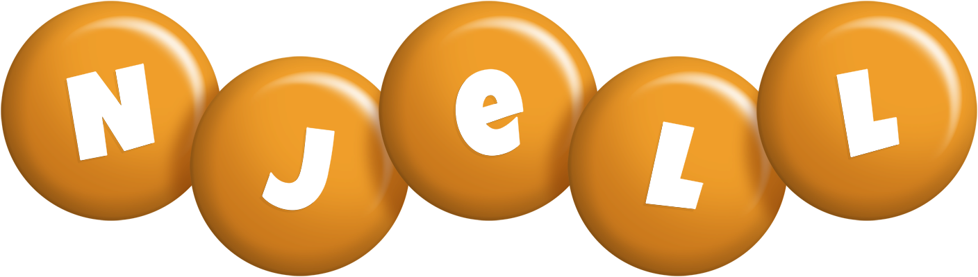 Njell candy-orange logo