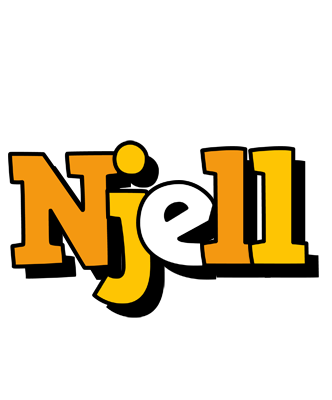 Njell cartoon logo