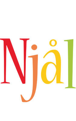 Njål birthday logo