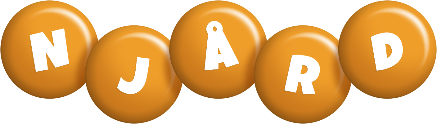 Njård candy-orange logo