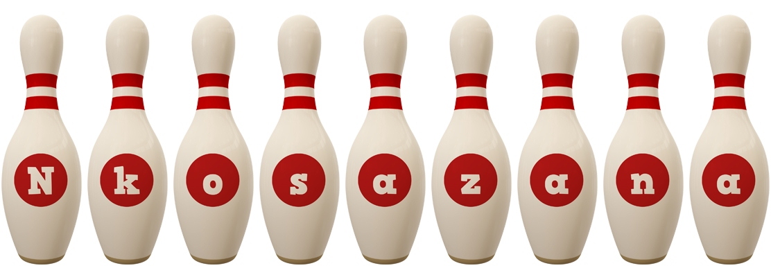 Nkosazana bowling-pin logo