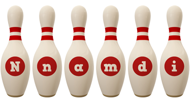 Nnamdi bowling-pin logo