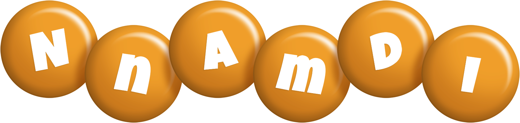 Nnamdi candy-orange logo