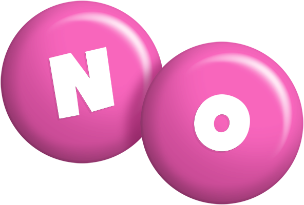 No candy-pink logo