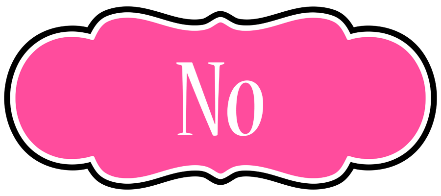 No invitation logo