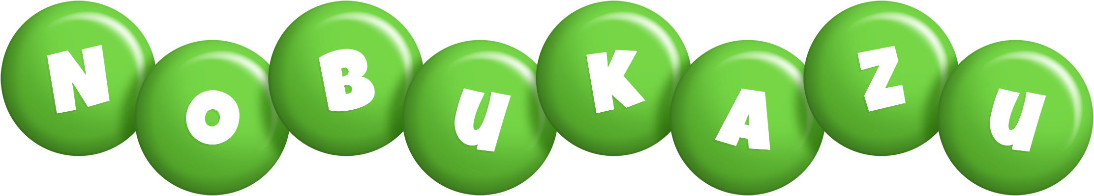 Nobukazu candy-green logo