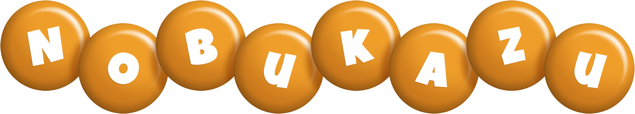 Nobukazu candy-orange logo