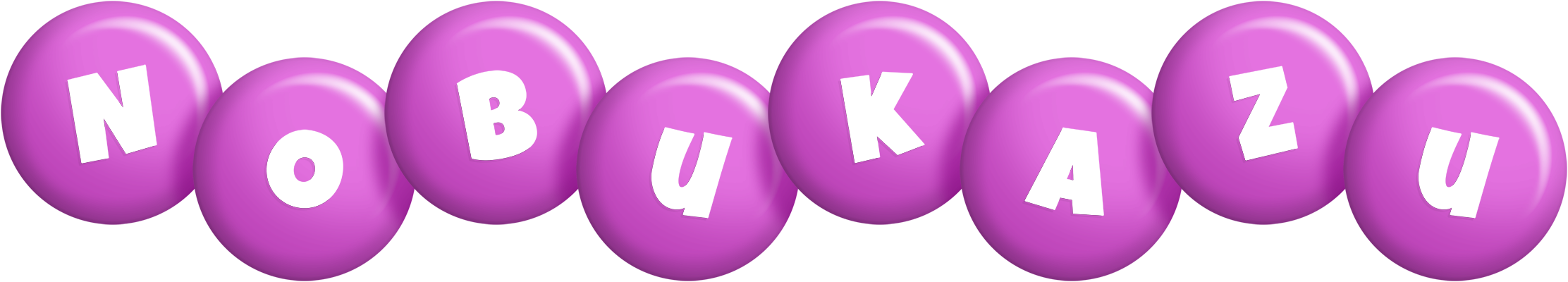 Nobukazu candy-purple logo
