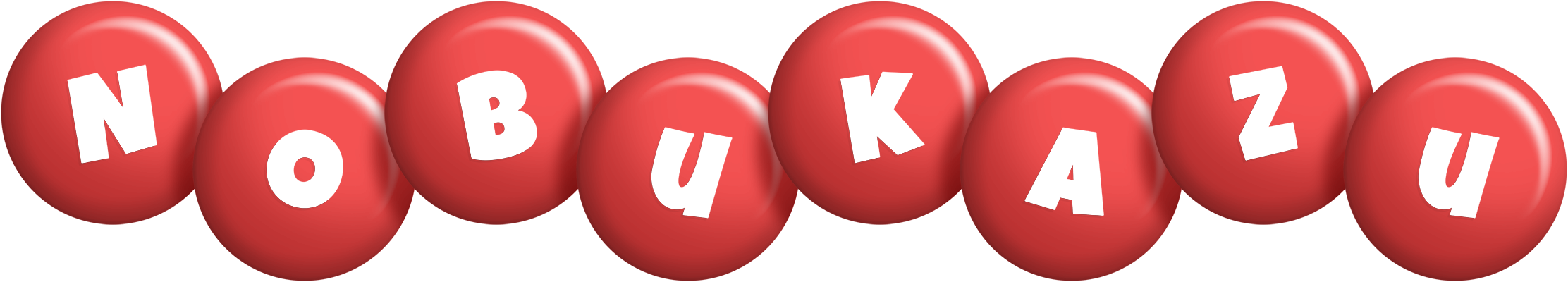 Nobukazu candy-red logo
