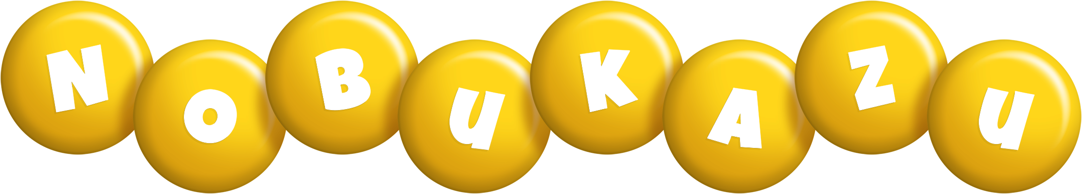 Nobukazu candy-yellow logo
