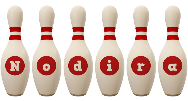 Nodira bowling-pin logo