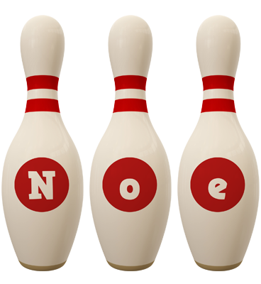 Noe bowling-pin logo