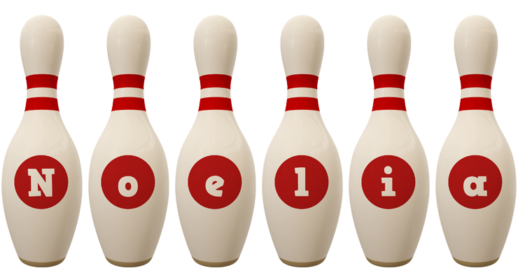 Noelia bowling-pin logo