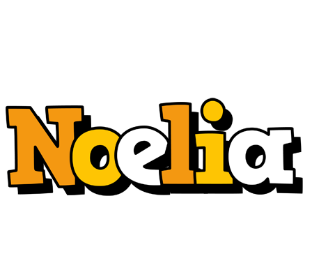 Noelia cartoon logo